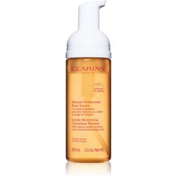 Clarins Cleansing Gentle Renewing Cleansing Mousse demachiant spumant delicat pentru toate tipurile de ten - imagine 2